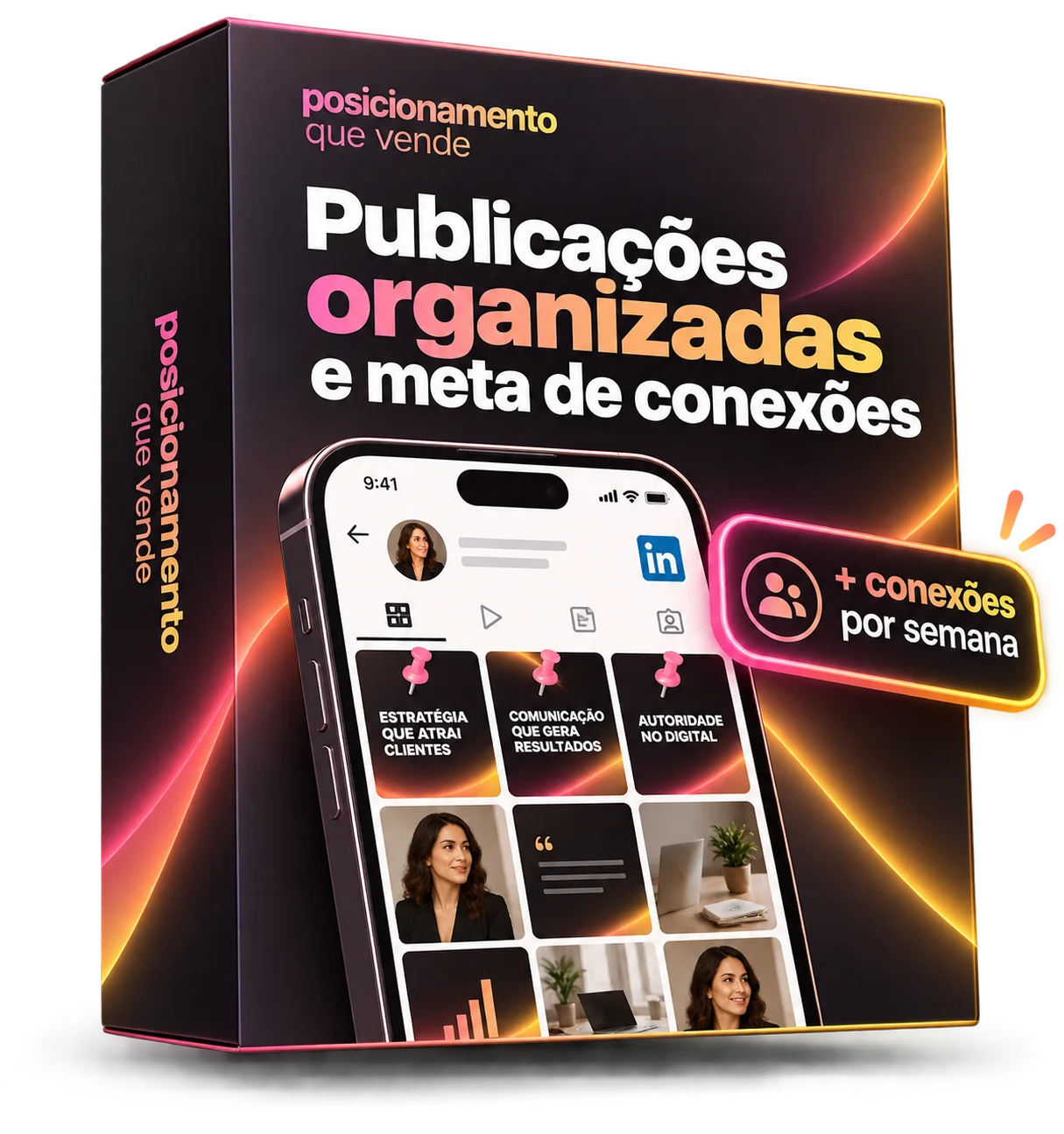 Organização das publicações + meta de conexões